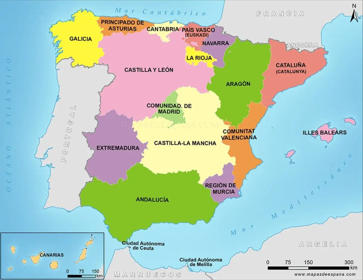 Regions of Spain